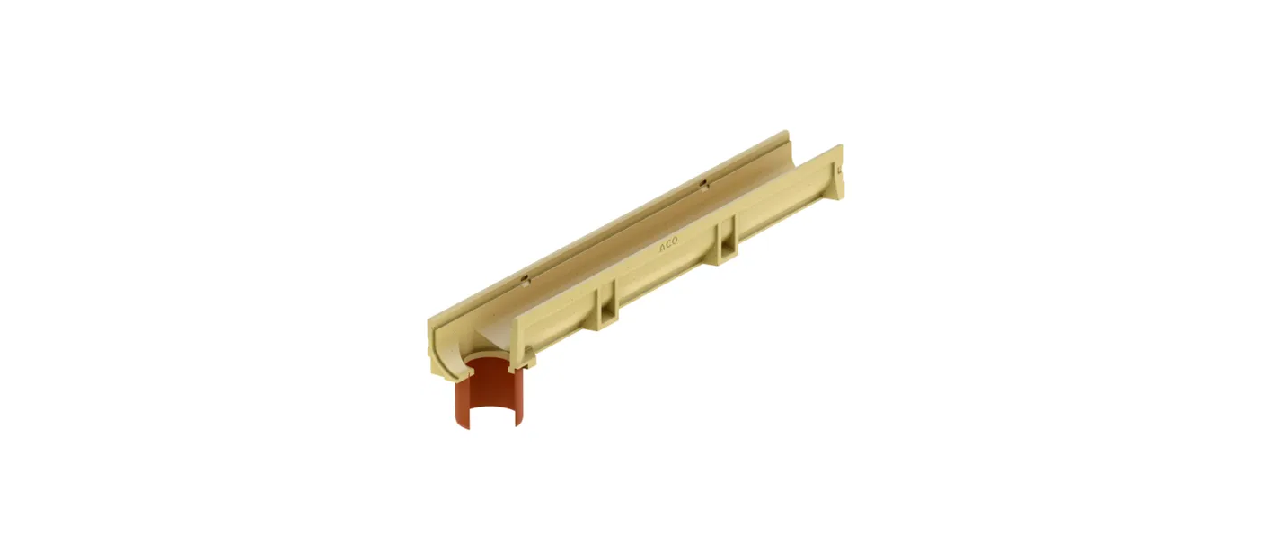 ACO SELF EUROLINE 100 KANALICA IZ POLIMERBETONA S IZLJEVOM 10X100 CM BEZ REŠETKE