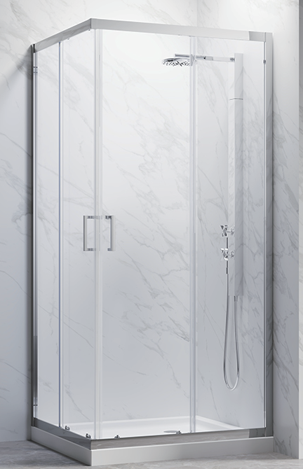 SALLY TUŠ KABINA 80X100X200 6MM PROZIRNO STAKLO, SELF CLEANING, KROM BP46F4