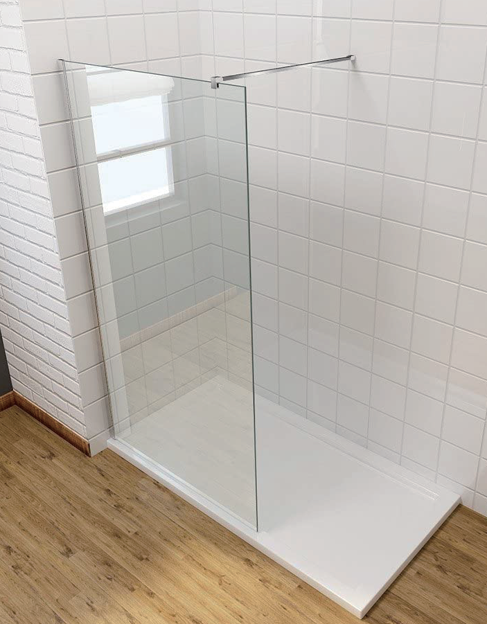 SALLY TUŠ STIJENA 100X200 8MM PROZIR,STAKLO, SELF CLEANING, BRUŠENO ZLATO F002-1