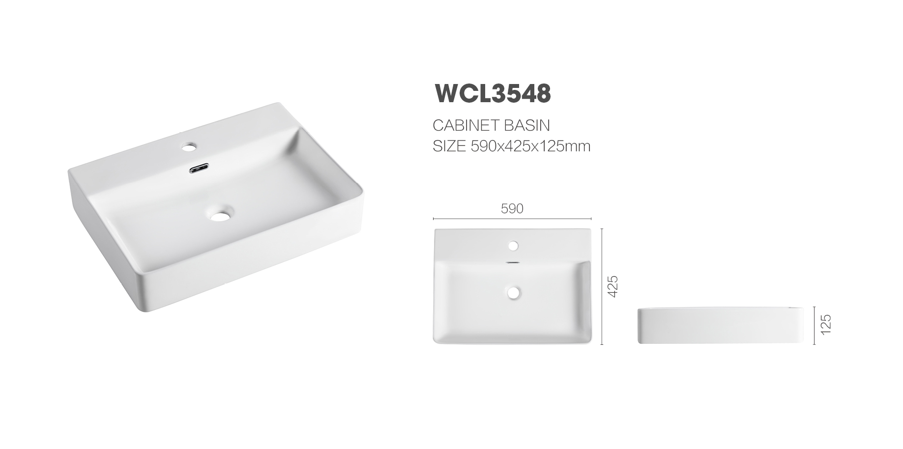 SSWW UMIVAONIK ZIDNI 590X425X125 WCL3548